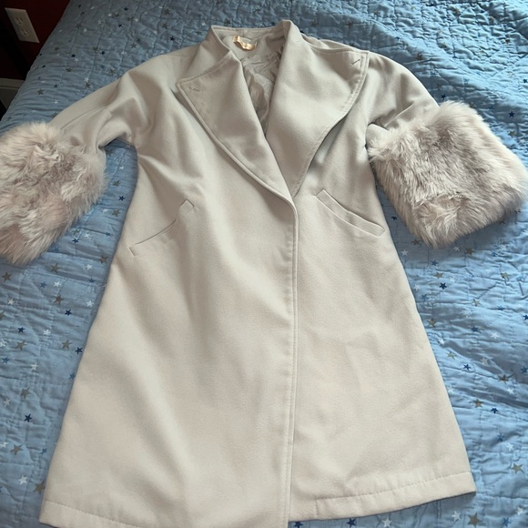 Feibisi Women’s Coat Faux Fur Size XL - Picture 2 of 8